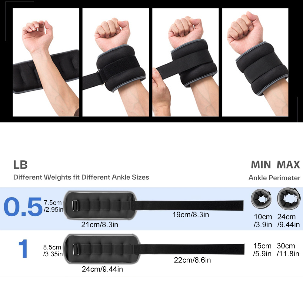 1 Par de Pesos para Punho e To - Leg Home Gym Workout avaliação e preço